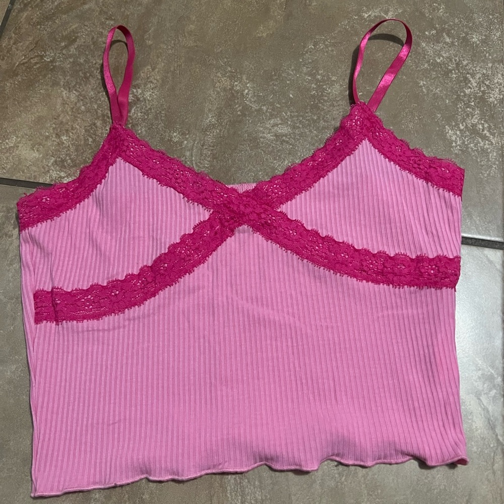 Pink crop top